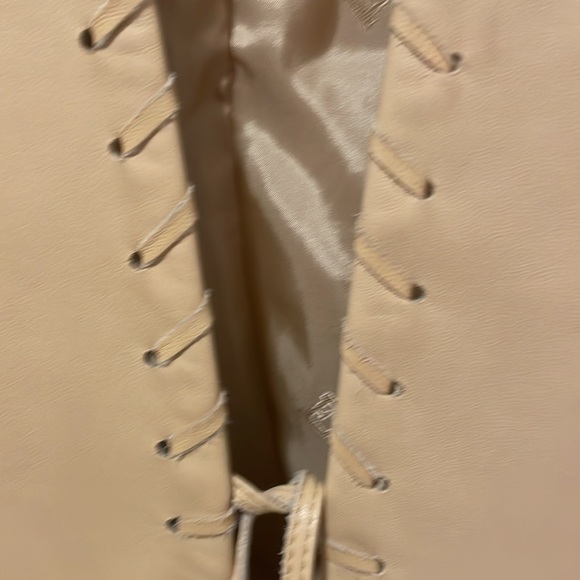 Camel tan soft like butter stich whipped leather lamb by Escada size 44 cowboy - Picture 3 of 7